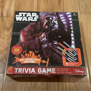 NEW Star Wars Disney Trivia Game with 4 Lightsaber Puzzles to build & keep score